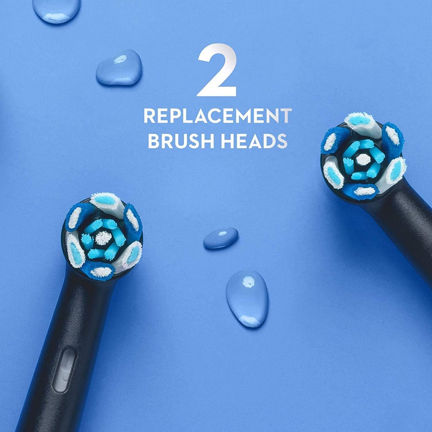 Oral-B iO Series 7 Electric Toothbrush with 2 Replacement Brush Heads, Black Onyx