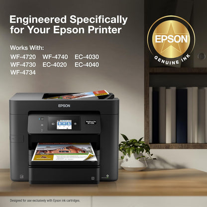 EPSON 802 DURABrite Ultra Ink Standard Capacity Black & Color Cartridge Combo Pack (T802120-BCS) Works with WorkForce Pro WF-4720, WF-4730, WF-4734, WF-4740