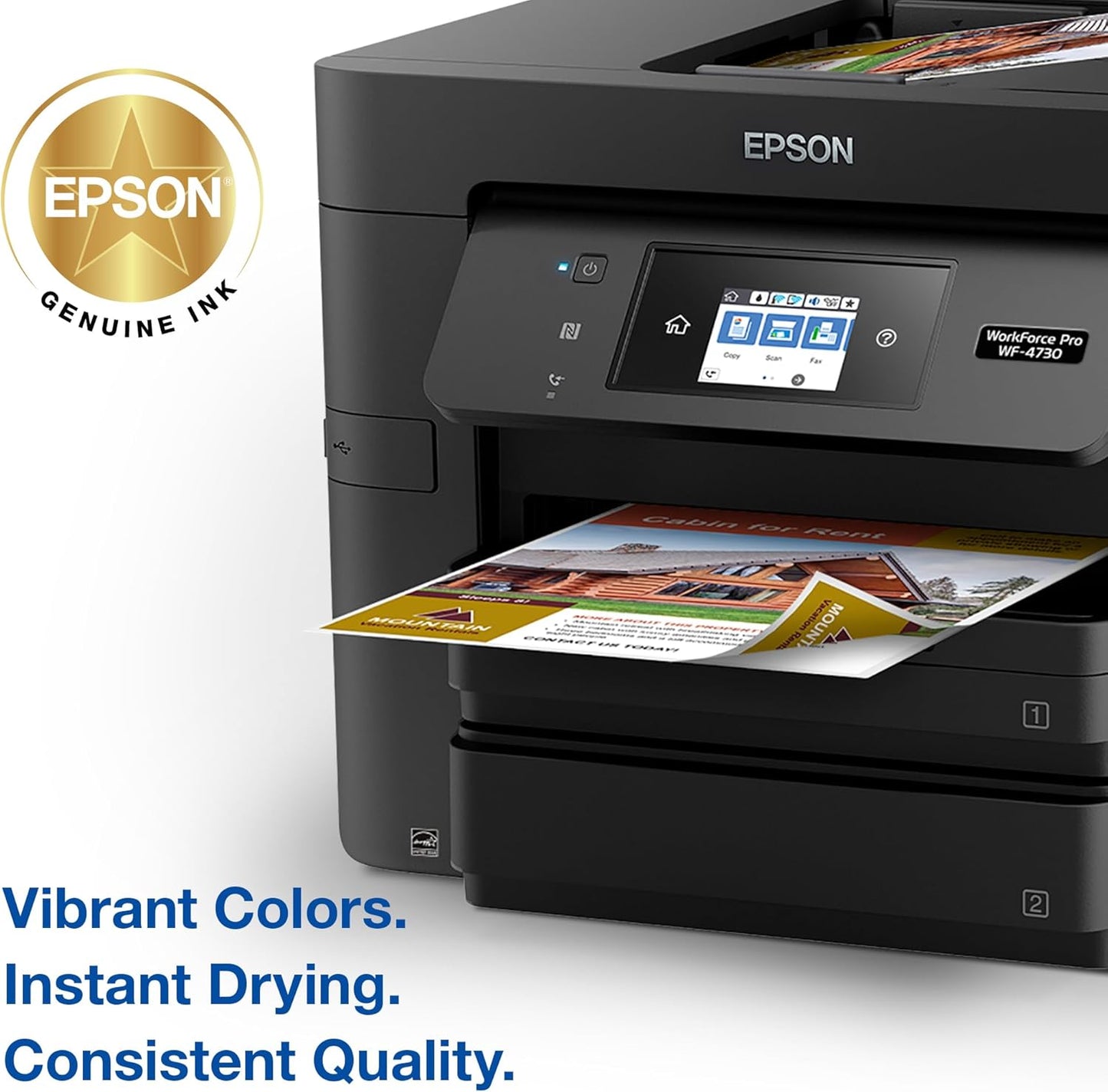 EPSON 802 DURABrite Ultra Ink Standard Capacity Color Combo Pack (T802520-S) Works with WorkForce Pro WF-4720, WF-4730, WF-4734, WF-4740