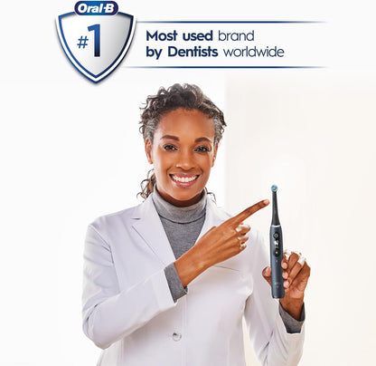 Oral-B iO Series 7 Electric Toothbrush with 2 Replacement Brush Heads, Black Onyx
