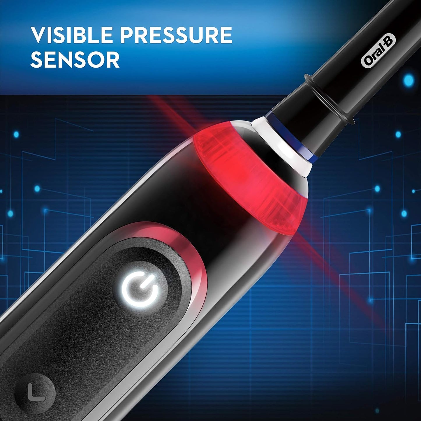 Oral-B iO Series 6 Rechargeable Electric Toothbrush with Visible Pressure Sensor to Protect Gums, 2 Minute Timer, 5 Cleaning Settings, 1 Replacement Toothbrush Head, and Travel Case, Grey Opal
