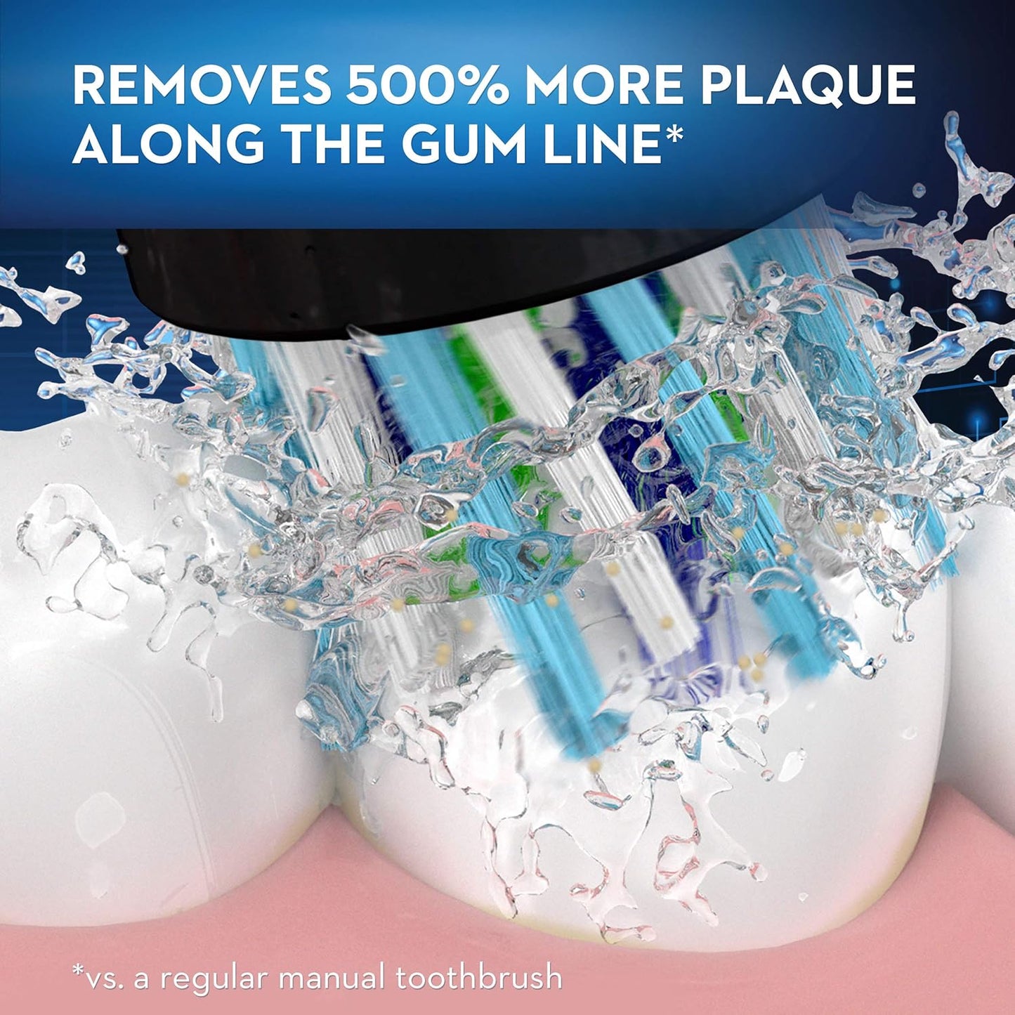 Oral-B iO Series 6 Rechargeable Electric Toothbrush with Visible Pressure Sensor to Protect Gums, 2 Minute Timer, 5 Cleaning Settings, 1 Replacement Toothbrush Head, and Travel Case, Grey Opal